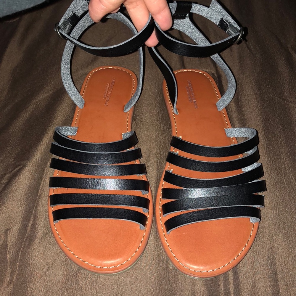 American Eagle sandals black size 7 NWOT